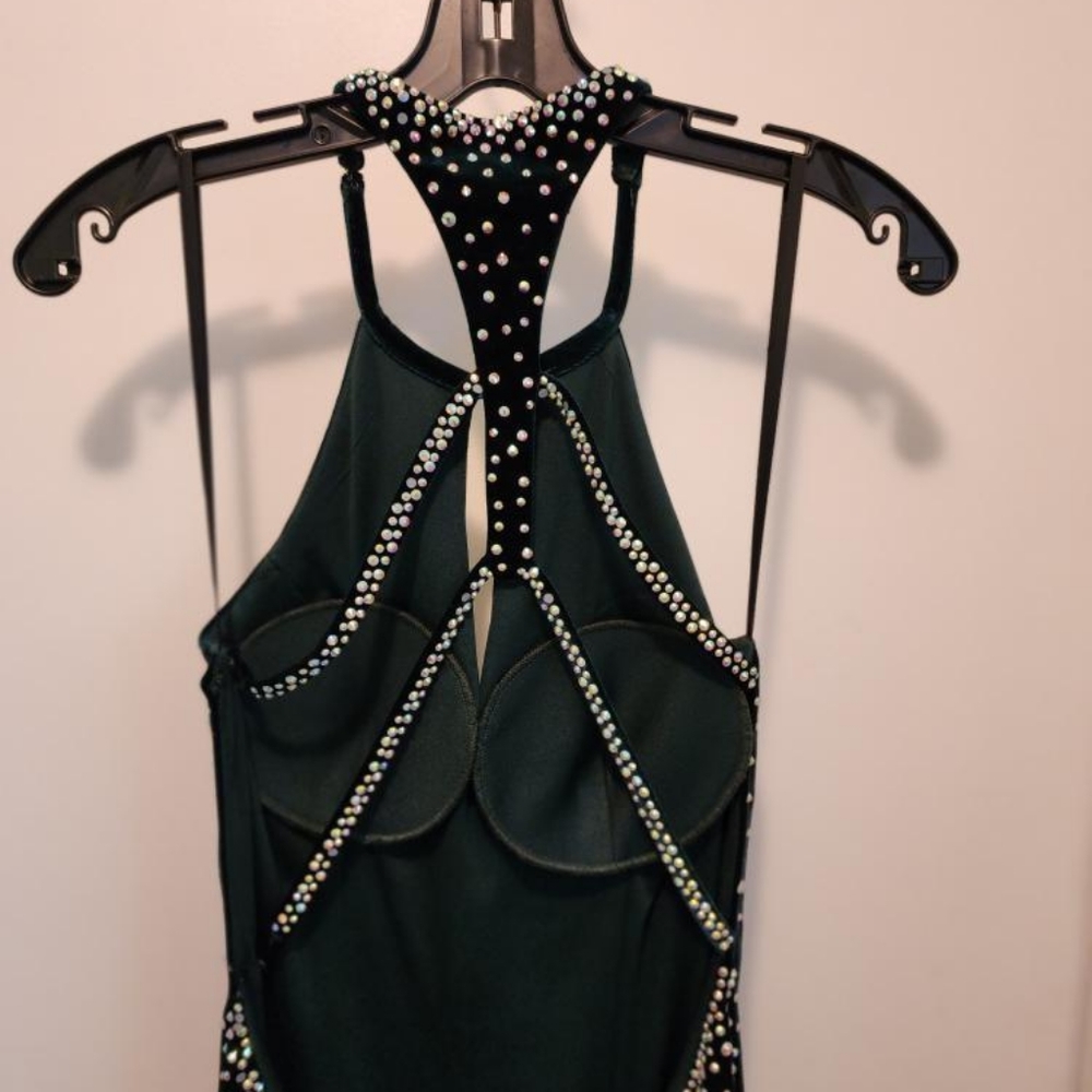Beautiful Hunter Green gently used Prom dress